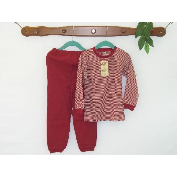 無印　パジャマ（長袖）　　レッド　９０ｃｍ G