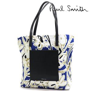 ポールスミス トートバッグ レディース PAUL SMITH ブルーマルチ 0S W2A 5849 ALUCKY  PR｜mkcollection