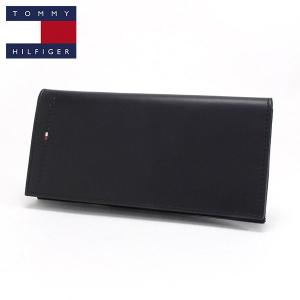 新品未使用  トミー ブラック ロゴ 長財布 TOMMY HILFIGER（トミー・ヒルフィガー） 財布 メンズ 長財布 レザー