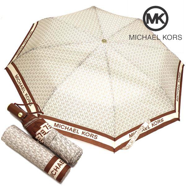 マイケルコース 折りたたみ傘 レディース 自動開閉 MICHAEL KORS Umbrella 折り...
