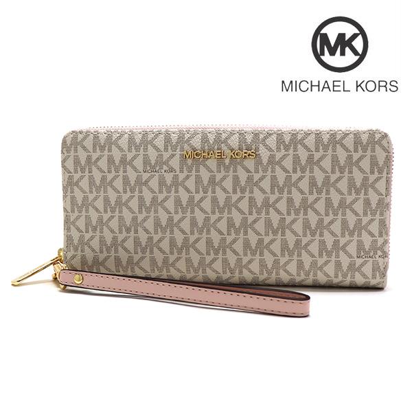 マイケルコース 長財布 レディース MICHAEL KORS Wallet ラウンドファスナー シグ...