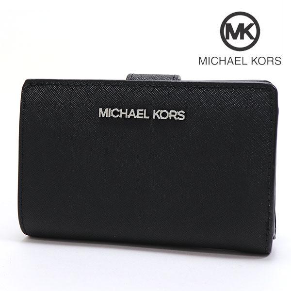 マイケルコース 二つ折り財布 レディース MICHAEL KORS Wallet ブラック 35R4...