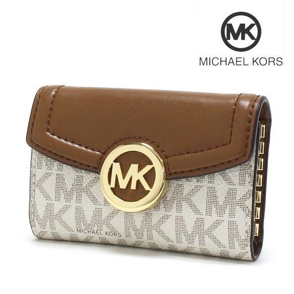 週末セール マイケルコース キーケース レディース MICHAEL KORS VANILLA シグネ...