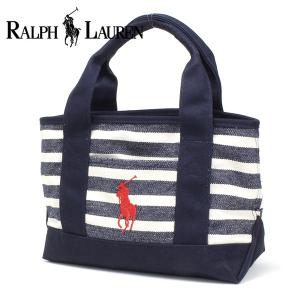 ポロ ラルフローレン ミニトートバッグ レディース メンズ スモール POLO RALPH LAUREN キャンバス ネイビー レッド 950343A