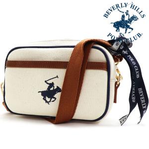 スプリングセール ビバリーヒルズポロクラブ ショルダーバッグ レディース メンズ 正規品 BEVERLY HILLS POLO CLUB アイボリー BH1009N｜mkcollection