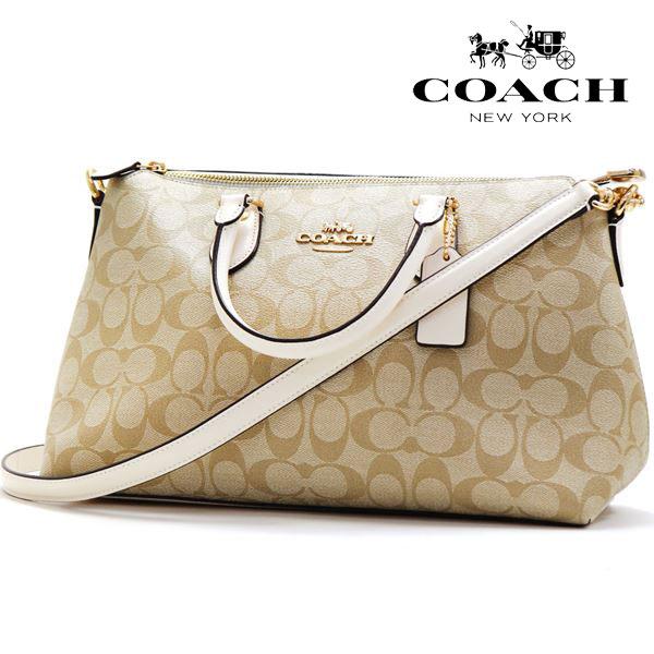 GWセール コーチ ショルダーバッグ レディース COACH 2Way ハンドバッグ ライトカーキ ...