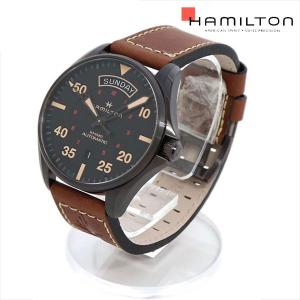 ハミルトン 腕時計 メンズ HAMILTON カーキ アビエーション 日付表示 カレンダー バックスケルトン H64605531 ギフトラッピング無料｜mkcollection