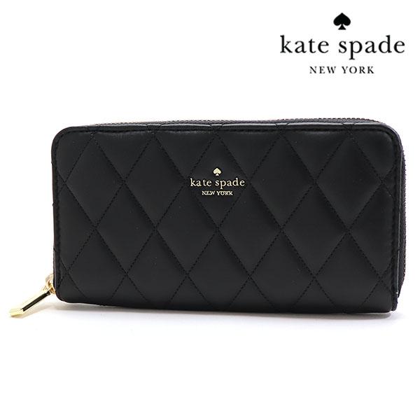 ケイトスペード 長財布 レディース Kate Spade Wallet ラウンドファスナー ブラック...