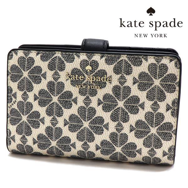 ケイトスペード 二つ折り財布 レディース KATE SPADE Wallet ブラックマルチ KG4...