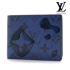 ルイヴィトン 二つ折り財布 メンズ LOUIS VUITTON Wallet モノグラム ブルーマルチ M82307 ギフトラッピング無料｜mkcollection