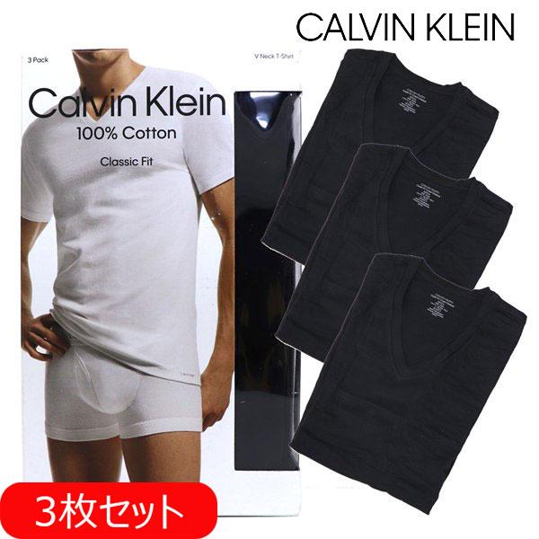 カルバンクライン Tシャツ 半袖 3枚セット メンズ Vネック Calvin Klein  アウター...