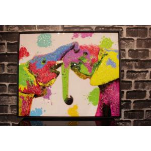 送料無料 クリスタルアートパネル オマージュアートパネル キリン