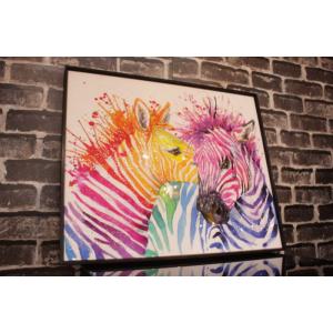 送料無料 クリスタルアートパネル オマージュアートパネル キリン