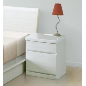 送料無料　　ナイトテーブル　寝室　テーブル　コンセント付き　収納　ホワイト