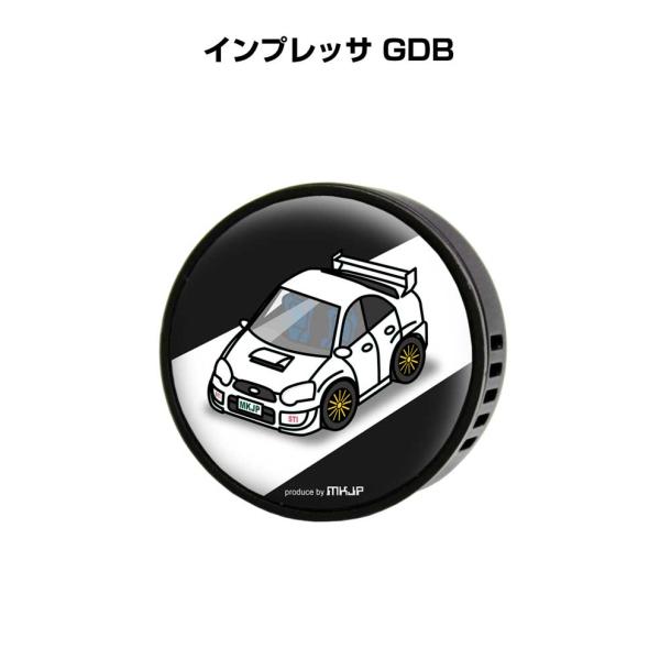 芳香剤 車 エアコン吹き出し口 エアコン 車好き 消臭 インプレッサ GDB （フレーバー1個付き）