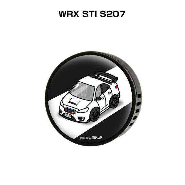 芳香剤 車 エアコン吹き出し口 エアコン 車好き 消臭 WRX STI S207 （フレーバー1個付...