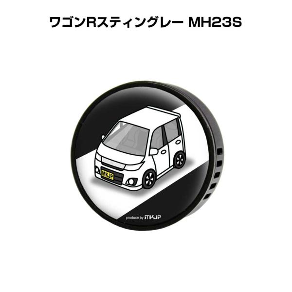 芳香剤 車 エアコン吹き出し口 エアコン 車好き 消臭 ワゴンRスティングレー MH23S （フレー...