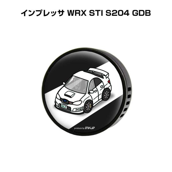 芳香剤 車 エアコン吹き出し口 エアコン 車好き 消臭 インプレッサ WRX STI S204 GD...