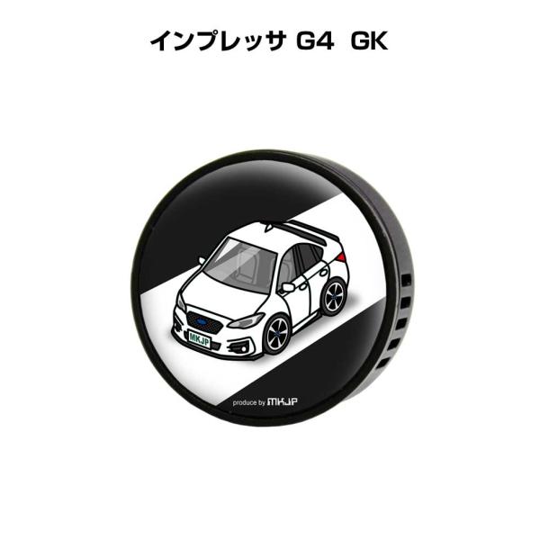 芳香剤 車 エアコン吹き出し口 エアコン 車好き 消臭 インプレッサ G4 GK （フレーバー1個付...