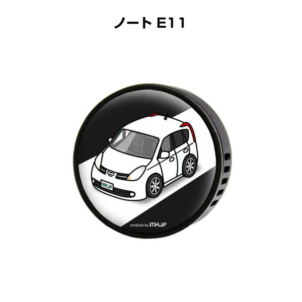 芳香剤 車 エアコン吹き出し口 エアコン 車好き 消臭 ノート E11 （フレーバー1個付き）