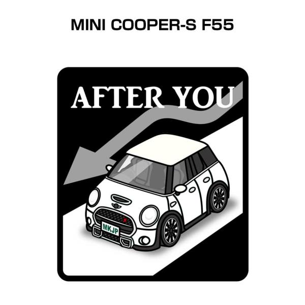 MKJP お先にどうぞステッカー 2枚入り 外車 MINI COOPER-S F55 ゆうメール送料...