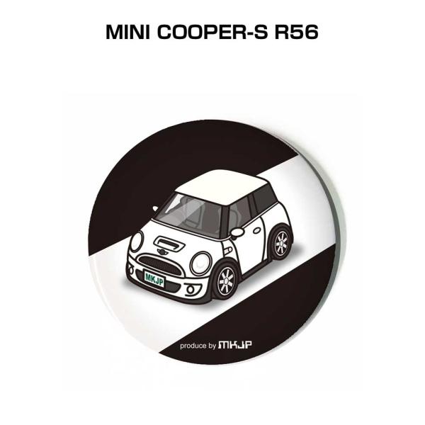 缶バッジ キーホルダー 丸型 31mm 54mm 車 車好き MINI COOPER-S R56 ゆ...