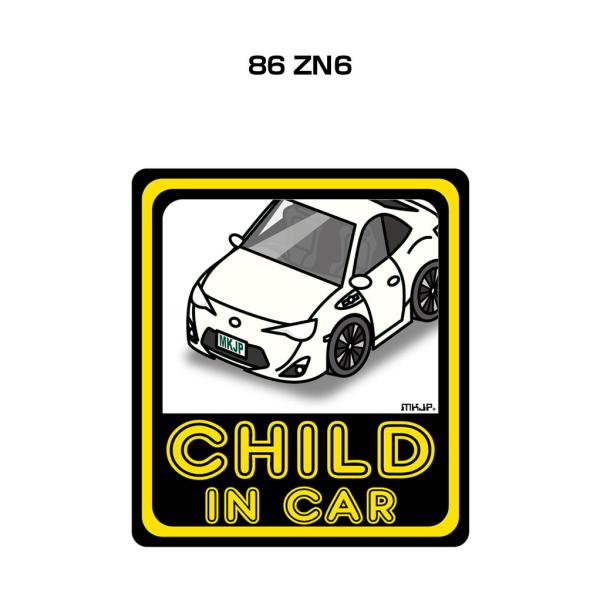 MKJP CHILD IN CARステッカー 2枚入り トヨタ 86 ZN6 ゆうメール送料無料