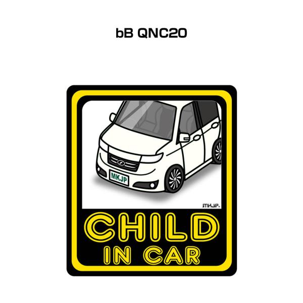 MKJP CHILD IN CARステッカー 2枚入り トヨタ bB QNC20 ゆうメール送料無料