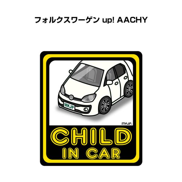 MKJP CHILD IN CARステッカー 2枚入り 外車 フォルクスワーゲン up! AACHY...