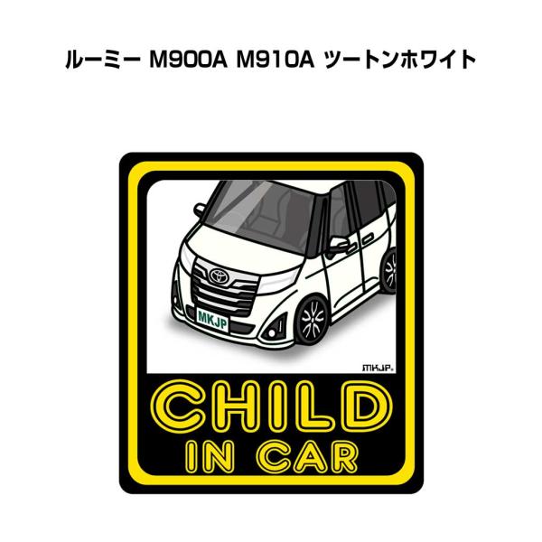 MKJP CHILD IN CARステッカー 2枚入り トヨタ ルーミー M900A M910A ツ...