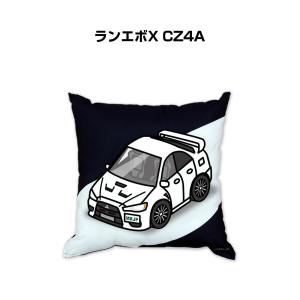 クッション 車好き プレゼント 車 誕生日 彼氏 イベント クリスマス 男性 腰痛 かっこいい ミツビシ ランエボX CZ4A 送料無料｜mkjp