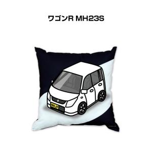 クッション 車好き プレゼント 車 誕生日 彼氏 イベント クリスマス 男性 腰痛 かっこいい スズキ ワゴンR MH23S 送料無料｜mkjp