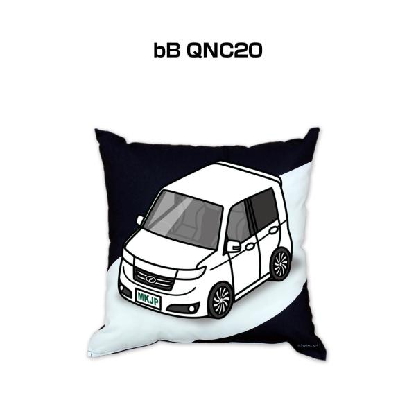 クッション 車好き プレゼント 車 誕生日 男性 腰痛 トヨタ bB QNC20 送料無料
