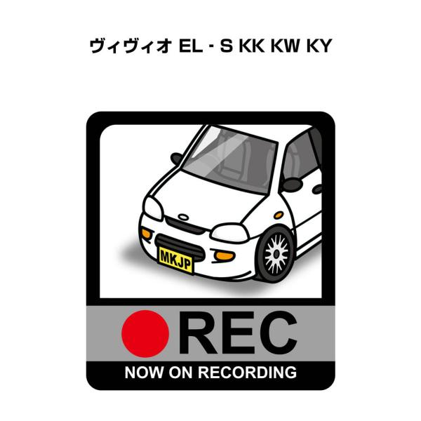 MKJP ドラレコステッカー 2枚入り スバル ヴィヴィオ EL‐S KK KW KY ゆうメール送...