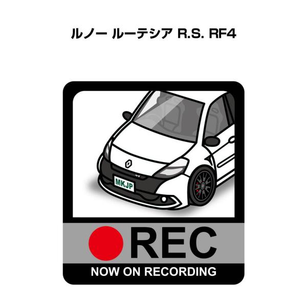 MKJP ドラレコステッカー 2枚入り 外車 ルノー ルーテシア R.S. RF4 ゆうメール送料無...