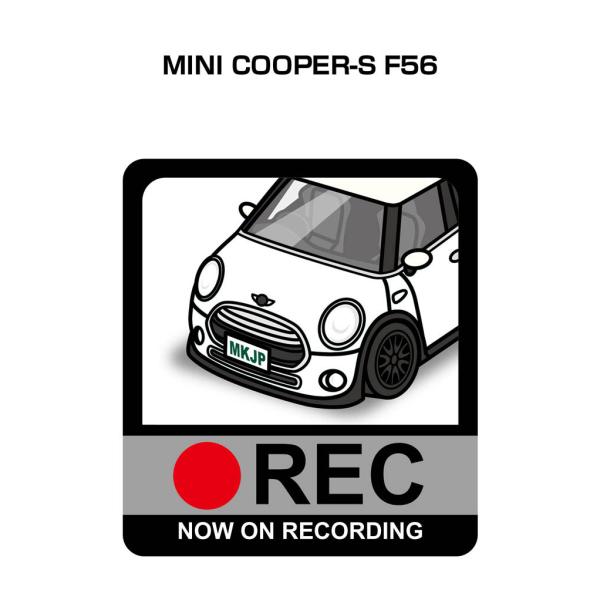 MKJP ドラレコステッカー 2枚入り 外車 MINI COOPER-S F56 ゆうメール送料無料