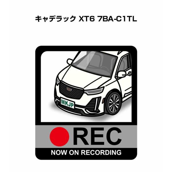 MKJP ドラレコステッカー 2枚入り 外車 キャデラック XT6 7BA-C1TL  ゆうメール送...