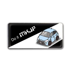 MKJP エンブレム 2個入り トヨタ アクアG's NHP10 ベース：ブラック 車カラー：水色 ...