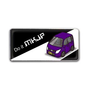 MKJP エンブレム 2個入り マツダ AZワゴン MJ23S ベース：ブラック 車カラー：パープル...