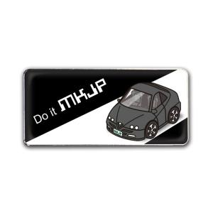 MKJP エンブレム 2個入り 外車 アルファロメオ GTV-916 ベース：ブラック 車カラー：ブラック ゆうメール送料無料｜ドレスアップパーツショップMKJP