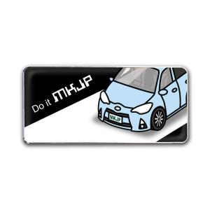 MKJP エンブレム 2個入り トヨタ アクアNHP10 ベース：ブラック フロントアップ 車カラー...