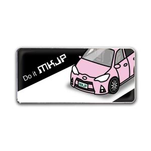 MKJP エンブレム 2個入り トヨタ アクアNHP10 ベース：ブラック フロントアップ 車カラー...