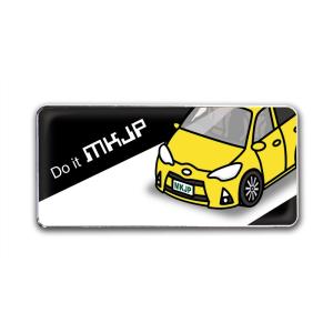 MKJP エンブレム 2個入り トヨタ アクアNHP10 ベース：ブラック フロントアップ 車カラー...