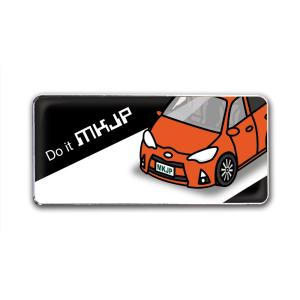 MKJP エンブレム 2個入り トヨタ アクアNHP10 ベース：ブラック フロントアップ 車カラー...