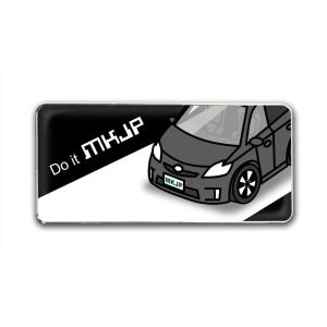 MKJP エンブレム 2個入り トヨタ プリウス 30 ベース：ブラック フロントアップ 車カラー：...