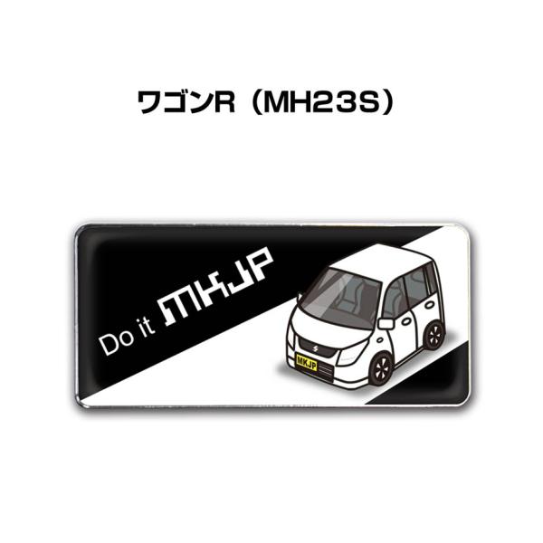 MKJP 車種別エンブレム 2個入り　H25mm×W55mm スズキ ワゴンR MH23S ゆうメー...