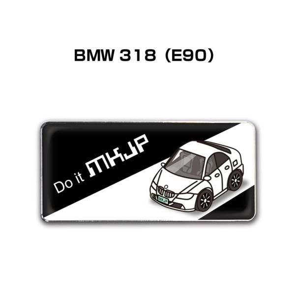 MKJP 車種別エンブレム 2個入り　H25mm×W55mm 外車 BMW 318 E90 ゆうメー...