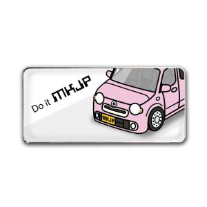 MKJP エンブレム 2個入り ダイハツ ココア L675S L685S ベース：ホワイト フロント...