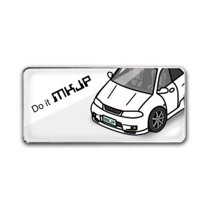 MKJP エンブレム 2個入り ニッサン スカイラインGT-R R33 ベース：ホワイト フロントア...