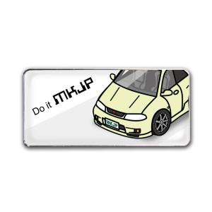 MKJP エンブレム 2個入り ニッサン スカイラインGT-R R33 ベース：ホワイト フロントア...